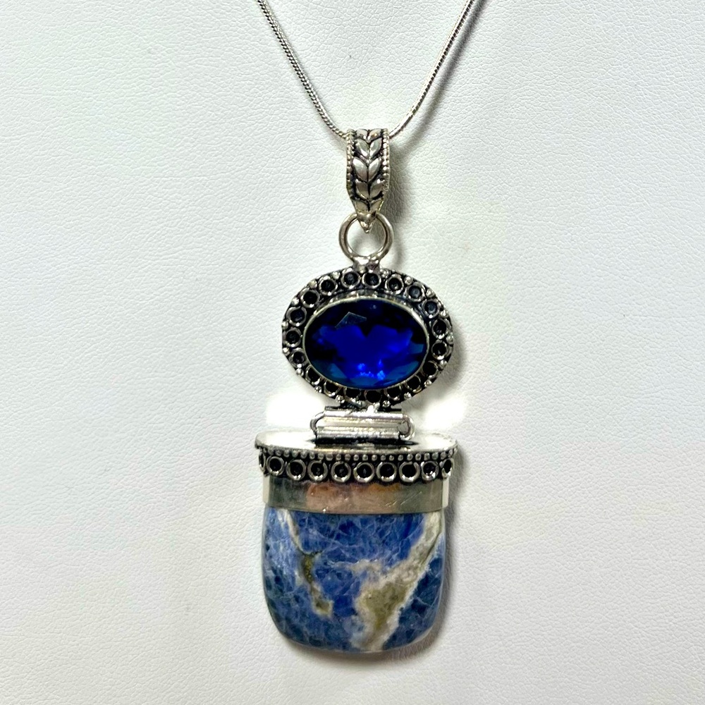 Sodalite 925 Gemstone Pendant